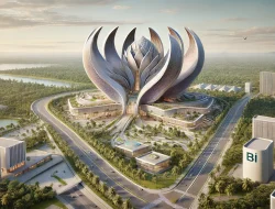 Gedung BI di IKN Nusantara Simbol Megah Pusat Ekonomi Baru dengan Arsitektur Sarang Garuda yang Ikonik
