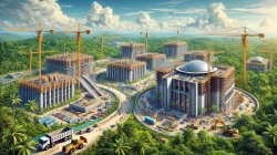 pembangunan gedung Kementerian PUPR