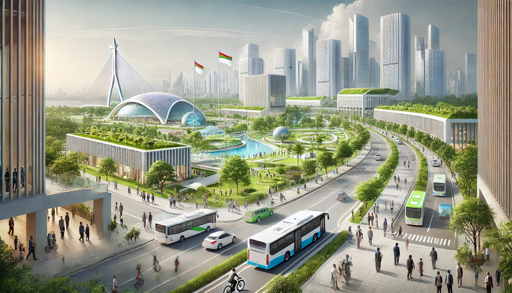 Fasilitas umum modern di IKN 2025