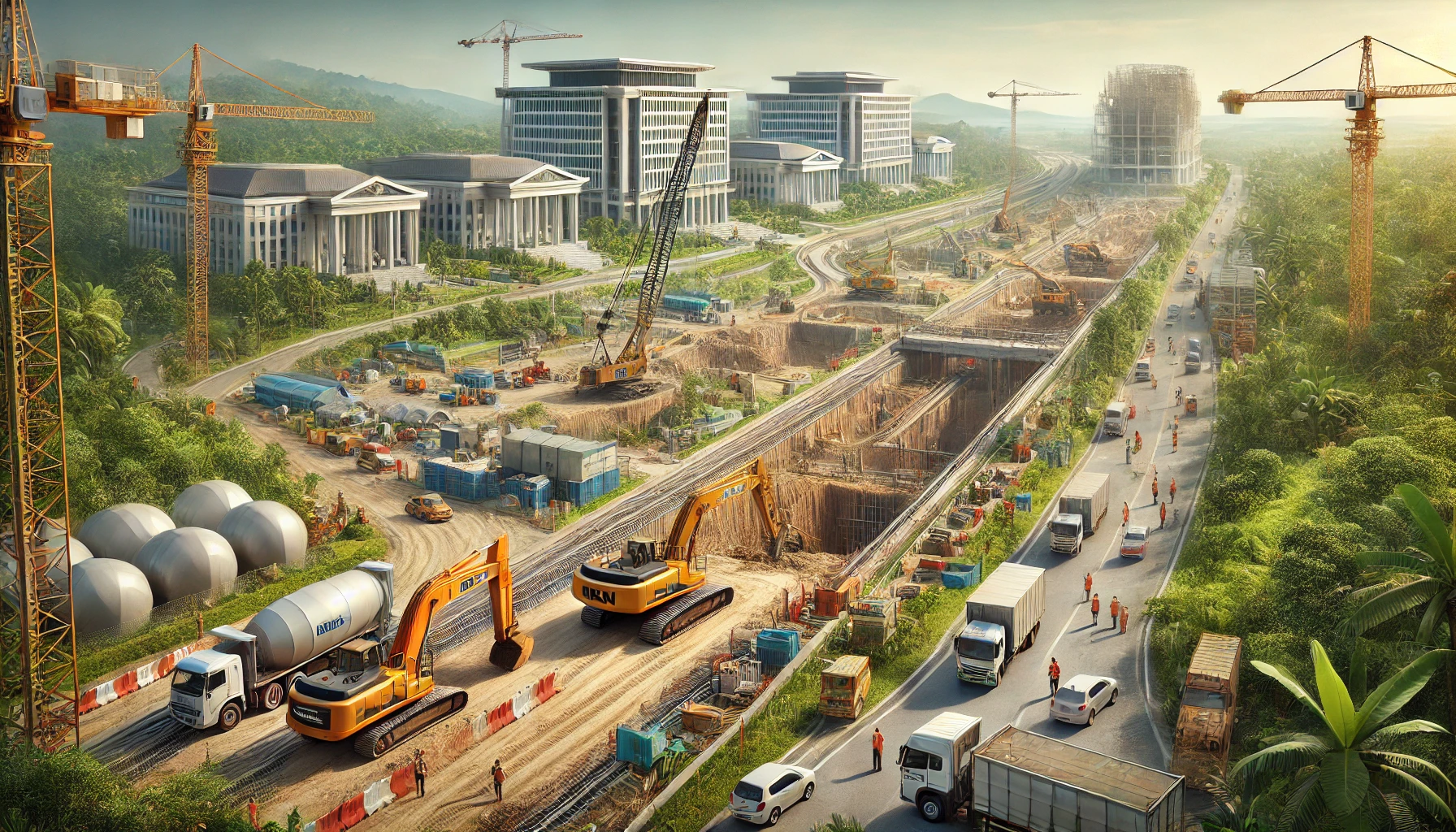 proyek infrastruktur besar di ikn