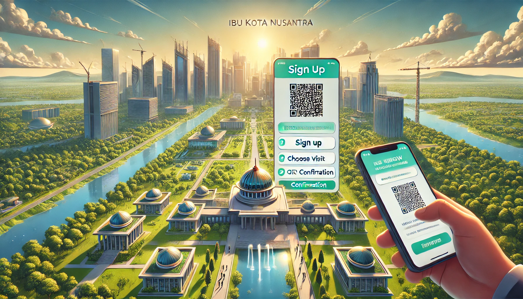Cara daftar kunjungan ke IKN online