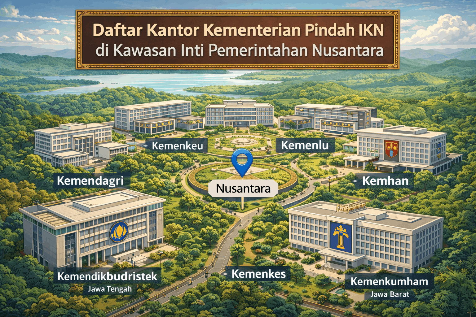 Daftar Kantor Kementerian Pindah IKN