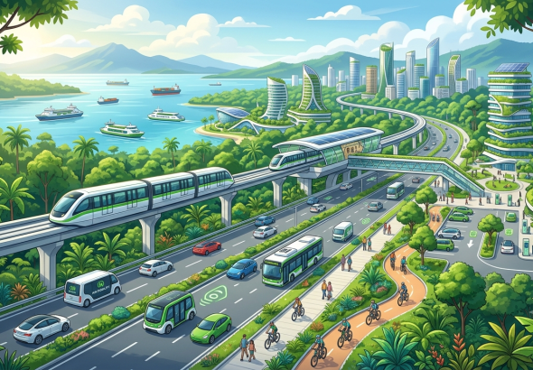 Transportasi Modern Dukung Mobilitas IKN