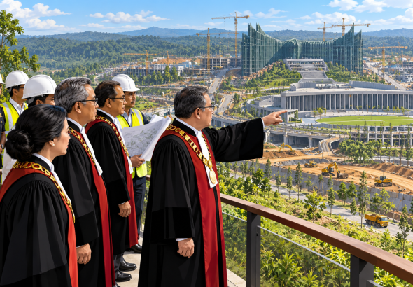 Hakim Agung Tinjau Progres Ikn