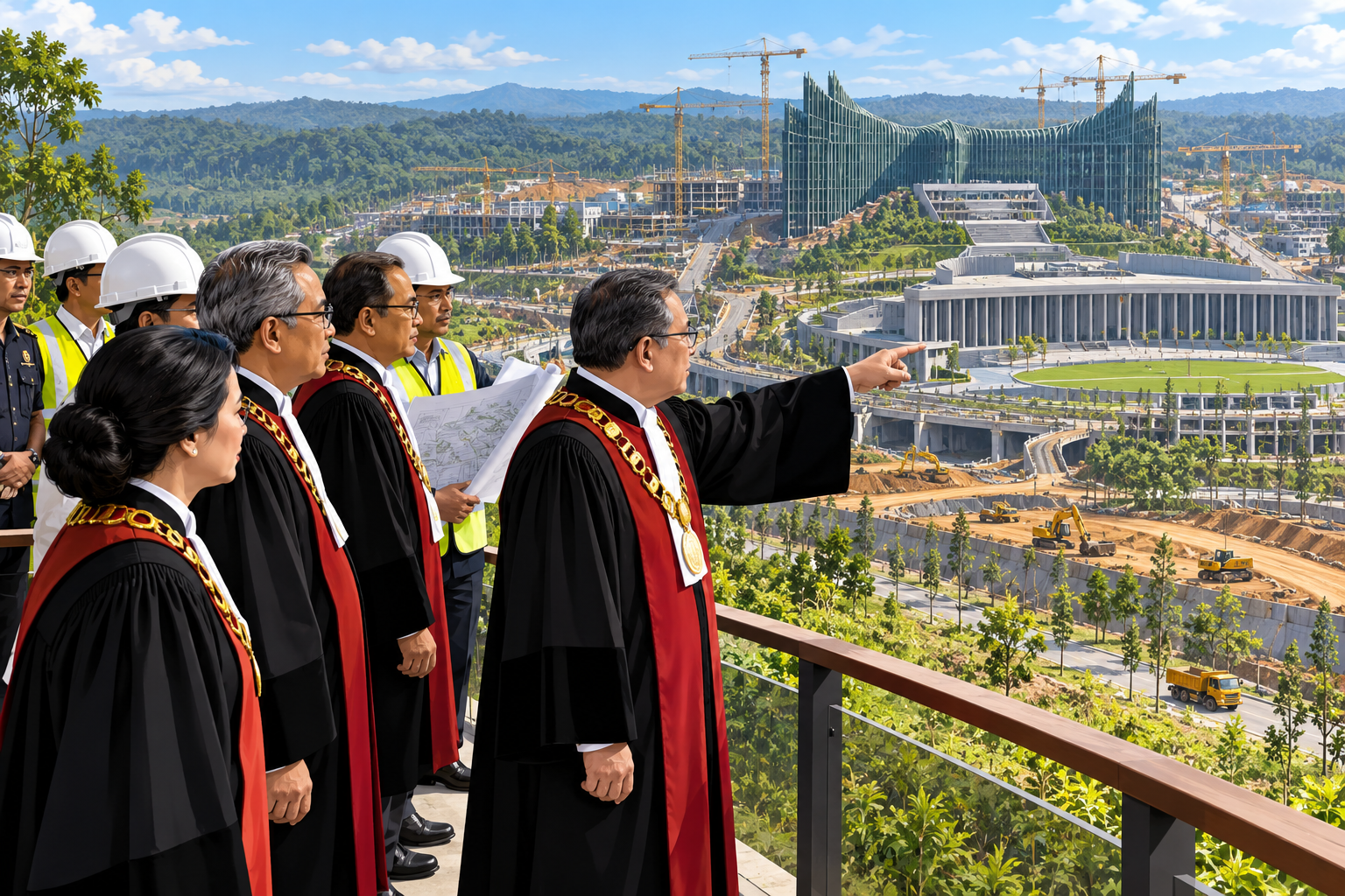 Hakim Agung Tinjau Progres Ikn