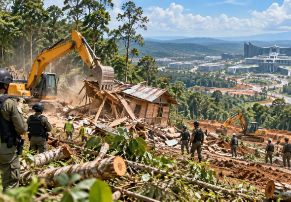 Penertiban Lahan Ilegal Hutan IKN