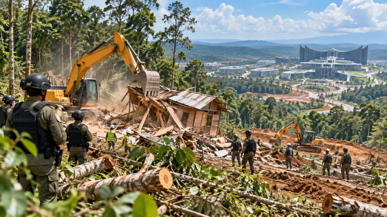 Penertiban Lahan Ilegal Hutan IKN