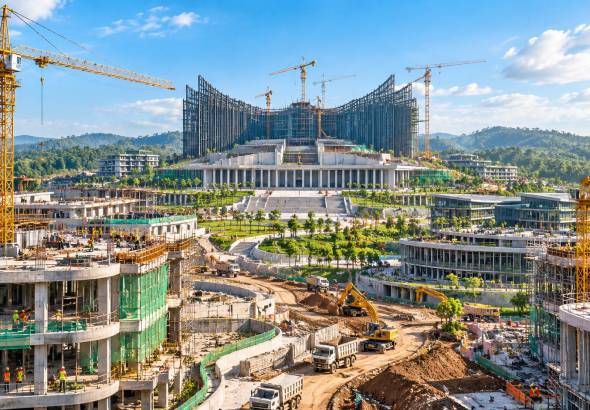 Progres Pembangunan Gedung IKN Terbaru